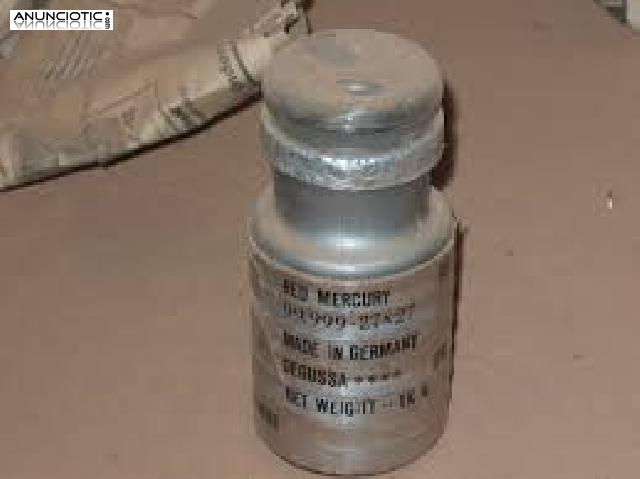 Compro mercurio l&iacute;quido rojo en l&iacute;nea con Pureza 99.9999%