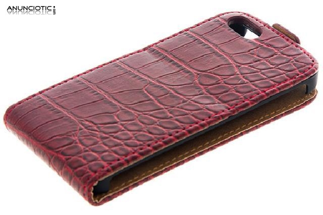 Funda imitaci&oacute;n piel para iphone 5.