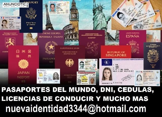 Pasaportes DNI cedulas licencias de conducir y mas