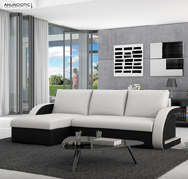 Sof&aacute; cama modelo kyra con chaise longue universal