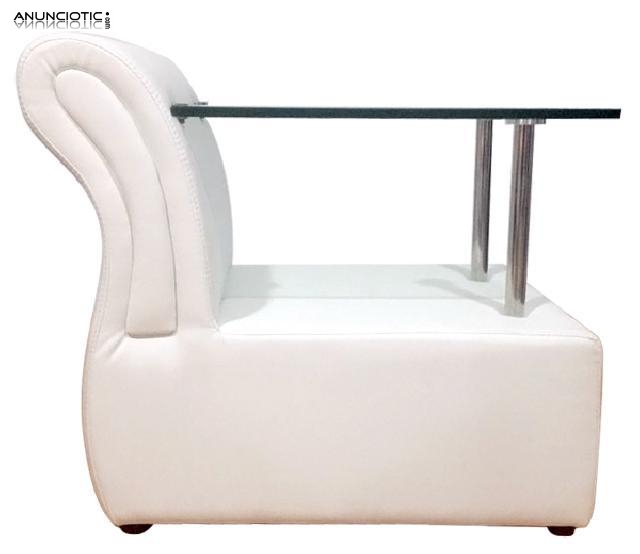 MESITA DE NOCHE DE DISE&Ntilde;O TOLEDO BLANCO