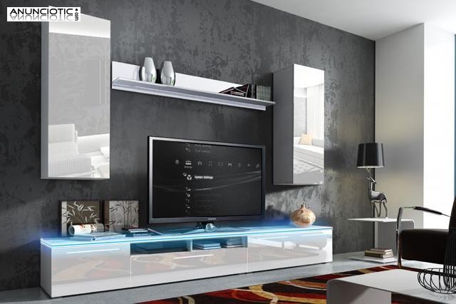 MUEBLE DE SAL&Oacute;N ESTEFANIA NEGRO