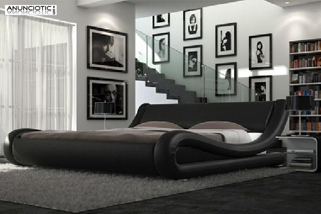 Cama dise&ntilde;o barcelona blanco o negro
