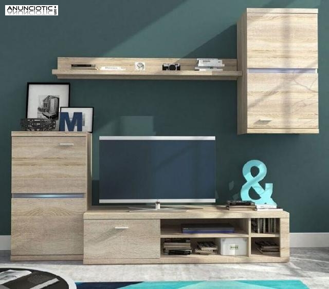 Mueble de sal&oacute;n brett en color sonoma