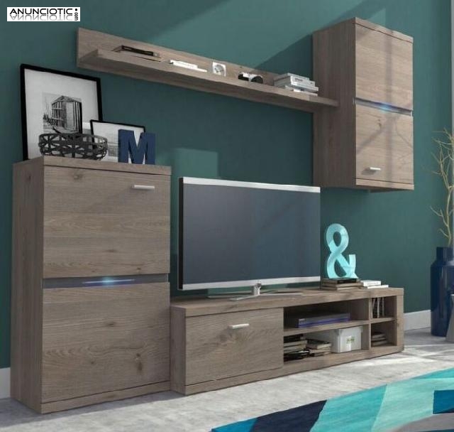 Mueble de sal&oacute;n brett en color nelson