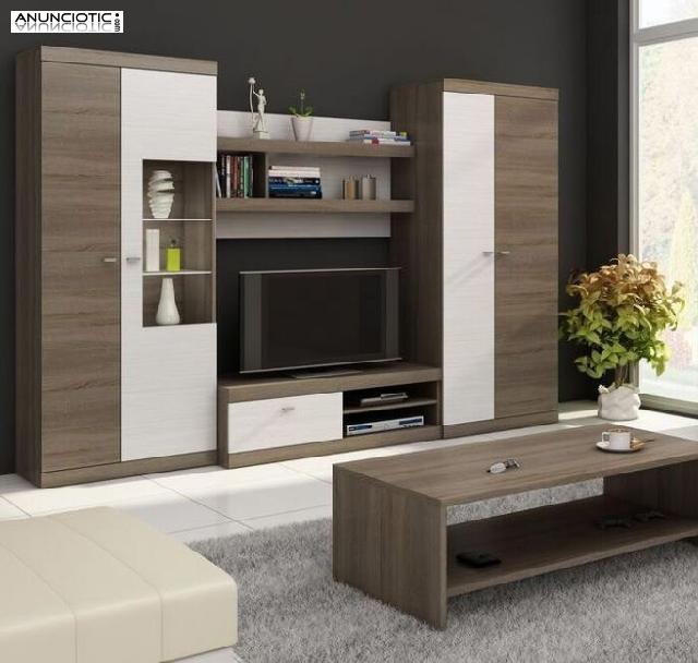 Mueble de sal&oacute;n cristel truflowy/blanco