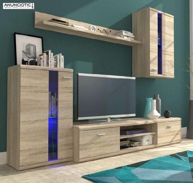 Mueble de sal&oacute;n carry en color sonoma