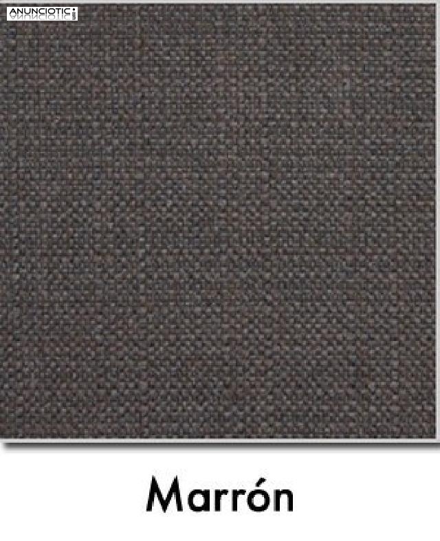 Sof&aacute;-galia marr&oacute;n con chaise long