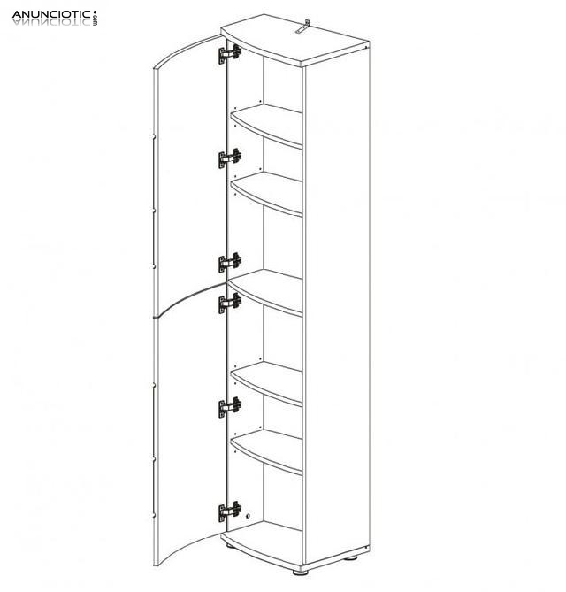 Mueble de sal&oacute;n cartago sanremo blanco