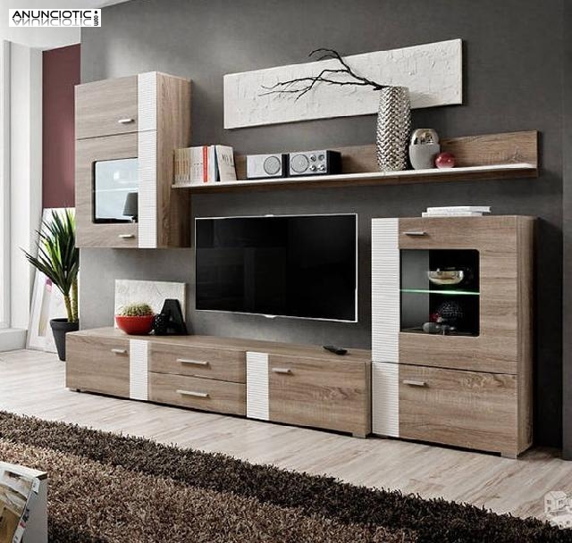 Mueble de sal&oacute;n monica truflowy/blanco
