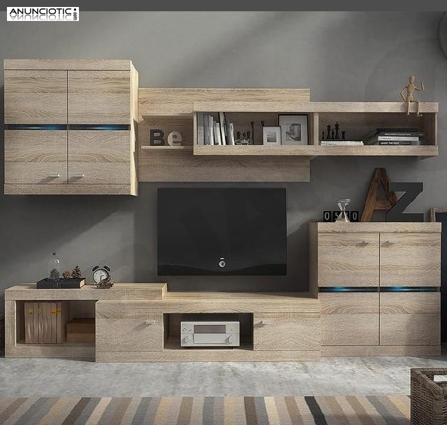 Mueble de sal&oacute;n carla en color sonoma