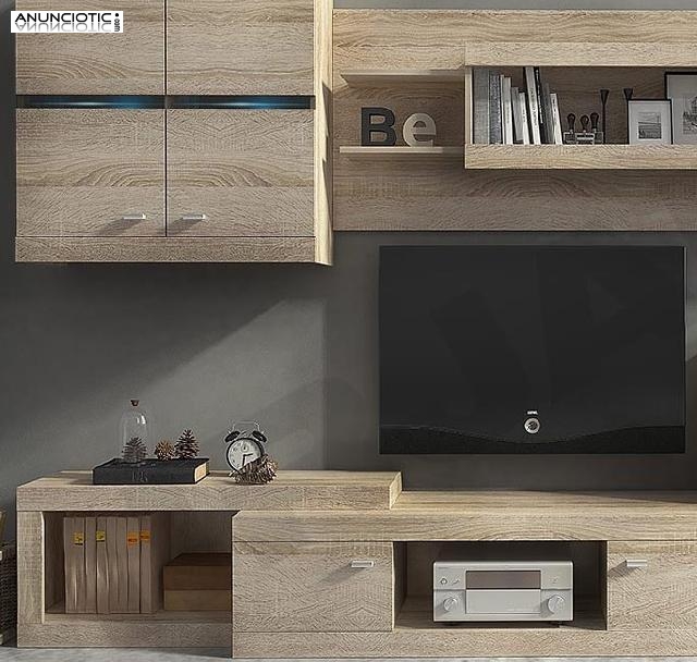 Mueble de sal&oacute;n carla en color sonoma