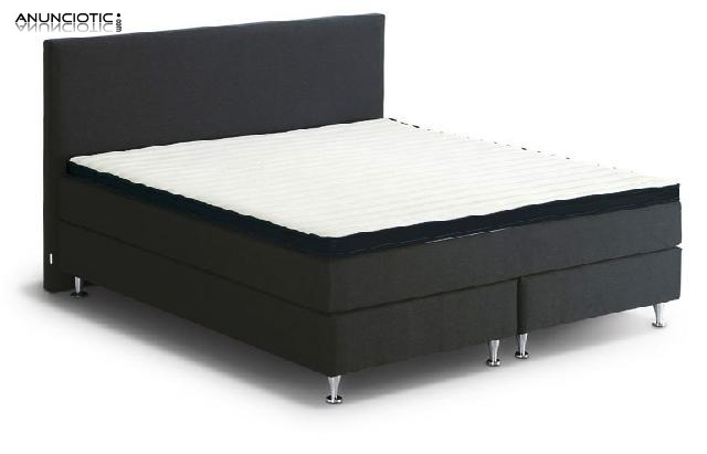 Box spring, cama de calidad superior con colch&oacute;n