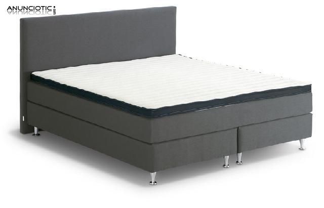 Box spring, cama de calidad superior con colch&oacute;n