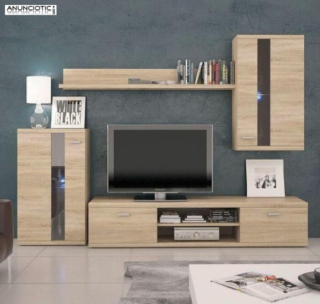 Mueble de sal&oacute;n carry en color sonoma