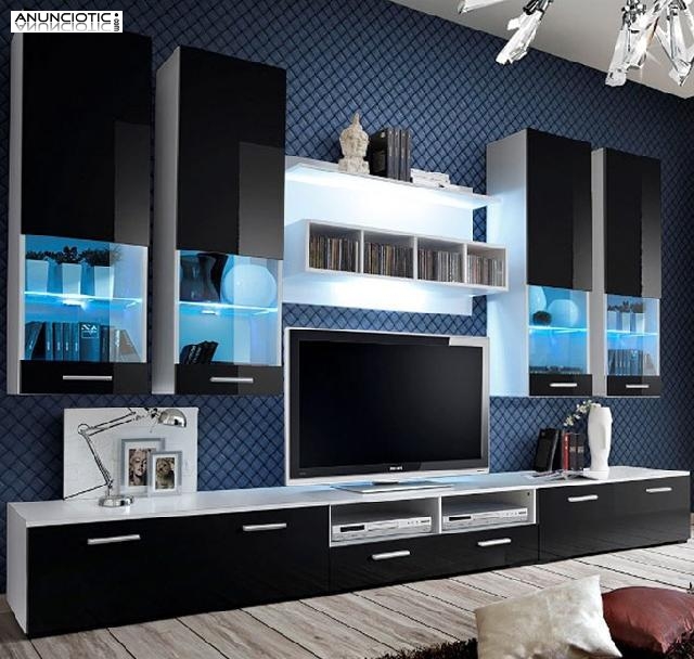 MUEBLE DE SAL&Oacute;N TERESA 2 NEGRO