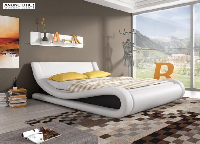 Cama dise&ntilde;o barcelona blanco o negro