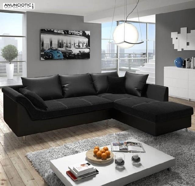 Sof&aacute; Judit negro/negro con chaise