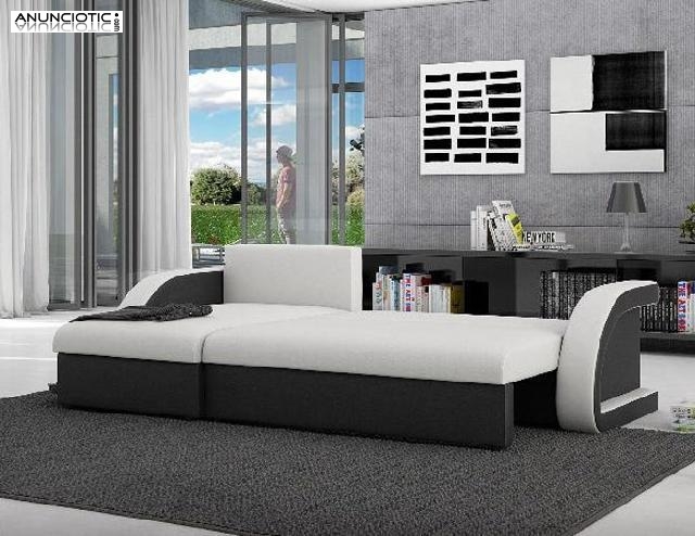 Sof&aacute; cama Kyra con chaise longue