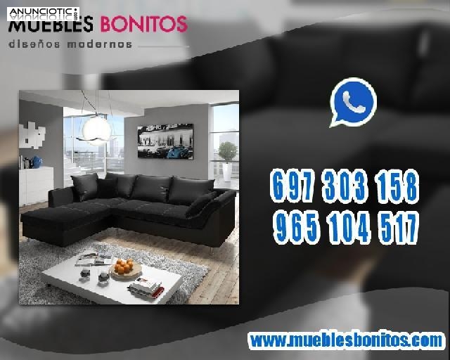 Sof&aacute; Color negro Ref 3065