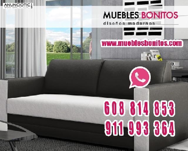 Sof&aacute; Cama color negro y blanco