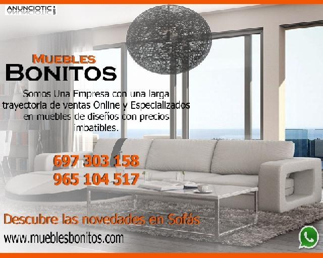 Sof&aacute;, Blanco con Negro Ref 1975