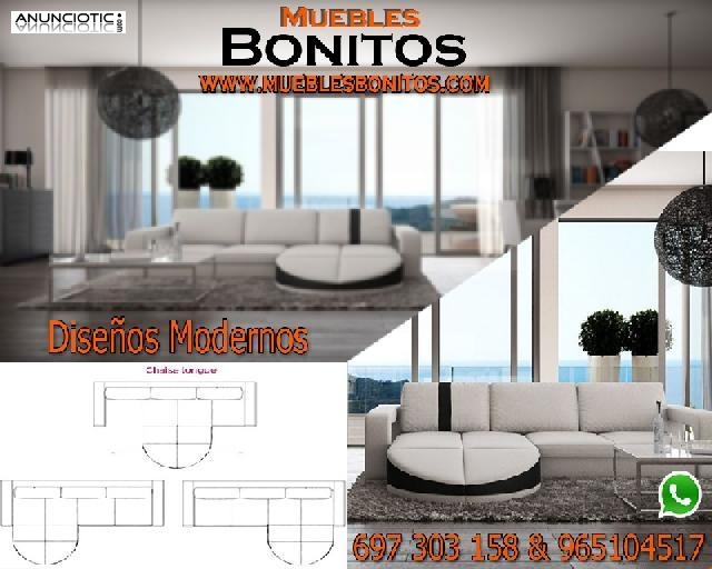 Sof&aacute;, Blanco con Negro Ref 1975