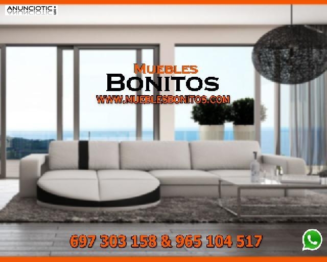 Sof&aacute;, Blanco con Negro Ref 1975