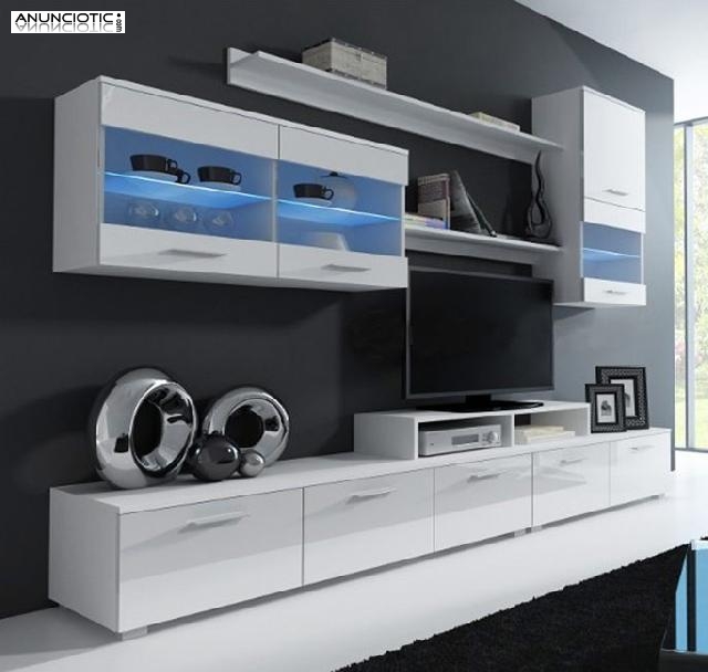 Mueble de sal&oacute;n Claudia blanco mod. 6