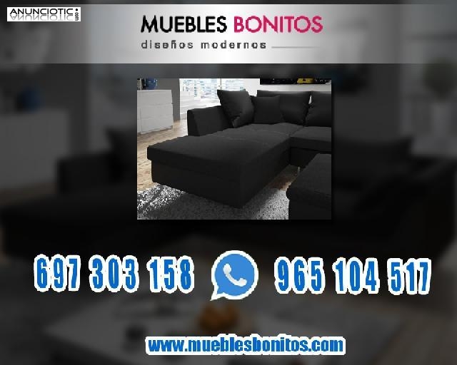 Sof&aacute; Color negro Ref 3065