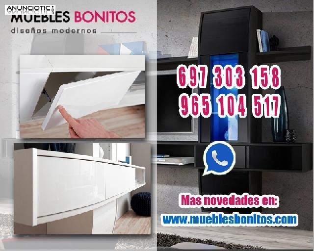 Mueble de sal&oacute;n Nilson blanco y negro