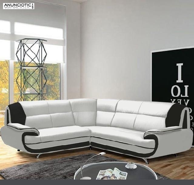 Sof&aacute; Luana New blanco con negro -