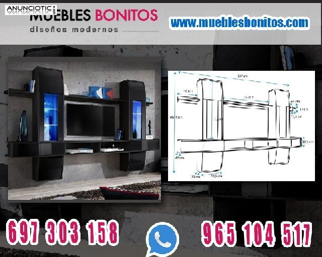 Mueble de sal&oacute;n, modelo Nilson