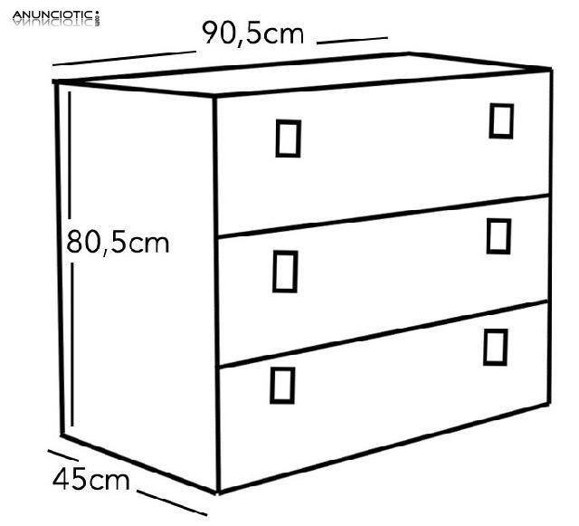 C&oacute;moda Alicante en color negro