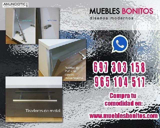 Mueble de sal&oacute;n blanco