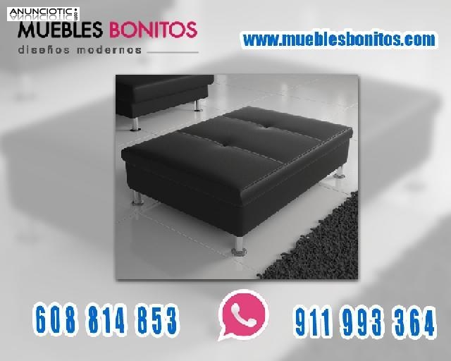 Hermoso y C&oacute;modo Puf Judit negro