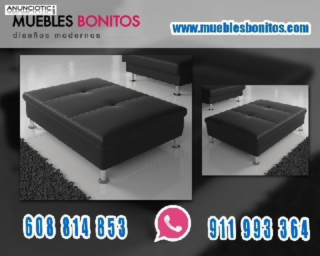 Hermoso y C&oacute;modo Puf Judit negro