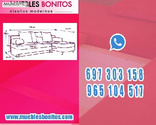 Sof&aacute; cama color Rojo con Chaise