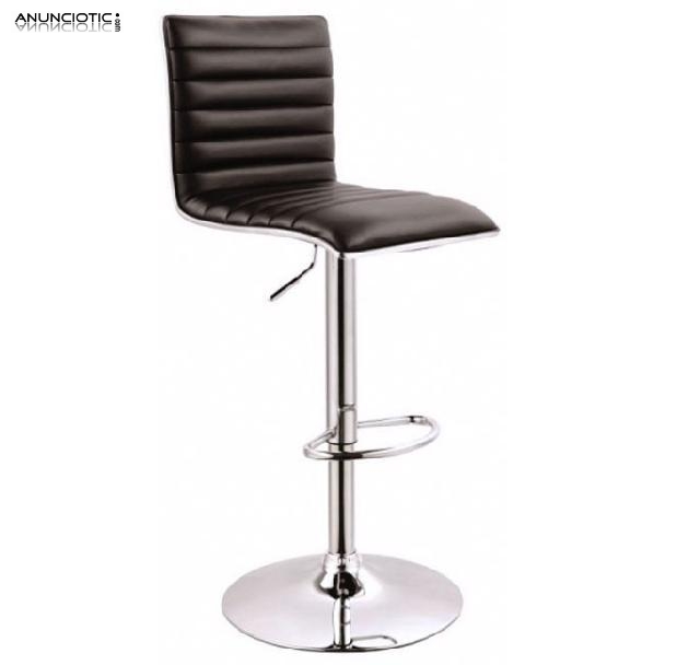 Taburete de dise&ntilde;o line en color negro