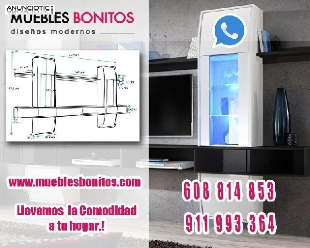 Mueble de sal&oacute;n en blanco ref 3180