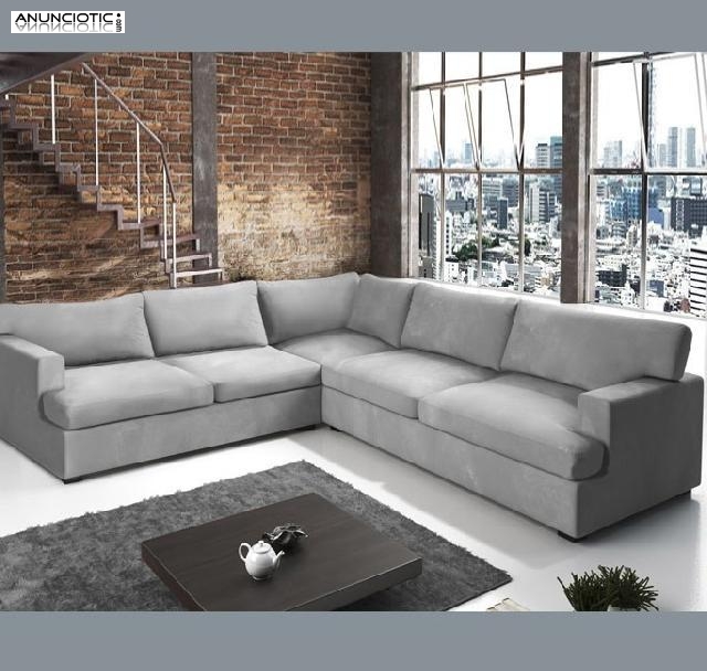 Sof&aacute; modelo Praga color gris