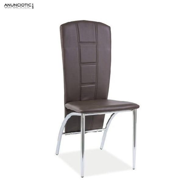 Silla de comedor Cumbal color marr&oacute;n