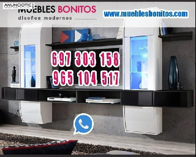 Mueble de sal&oacute;n en blanco ref 3180