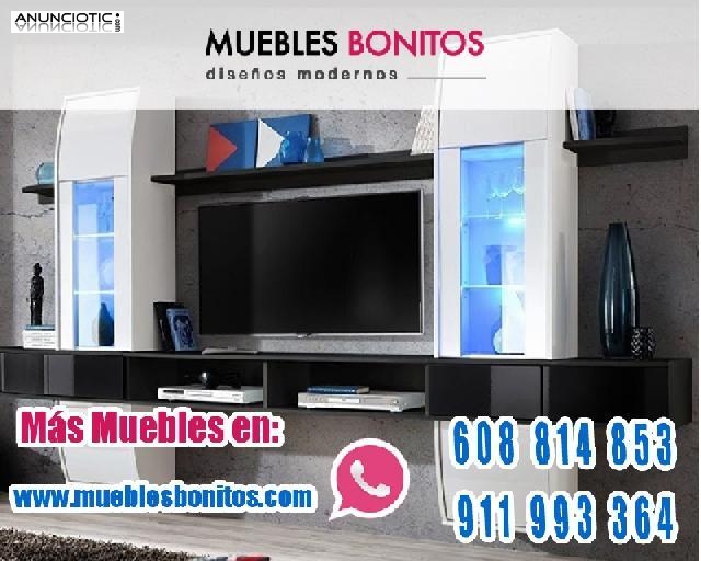 Mueble de sal&oacute;n en blanco ref 3180