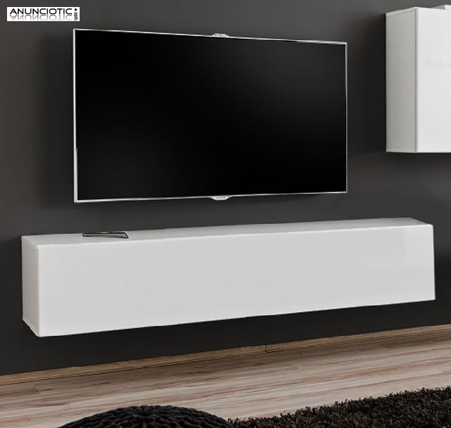 Mueble TV modelo Berit 120x30 en blanco