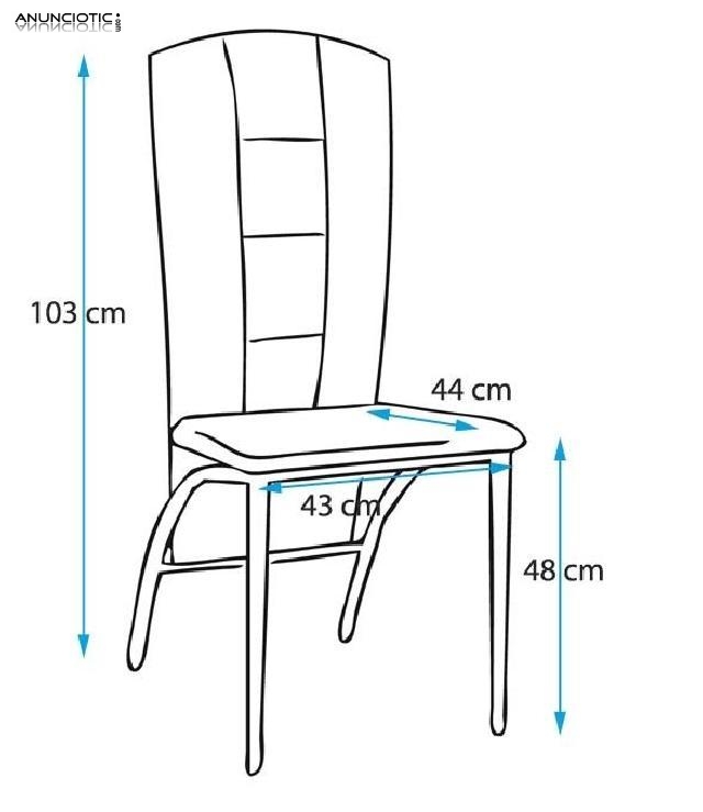 Silla de comedor Cumbal color marr&oacute;n