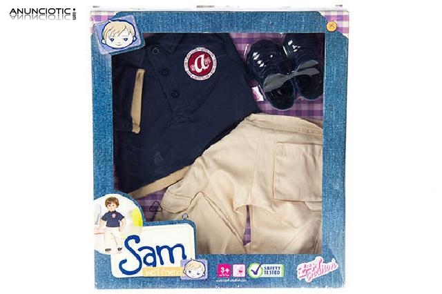 Conjunto ropa para mu&ntilde;eco sam  63 cm