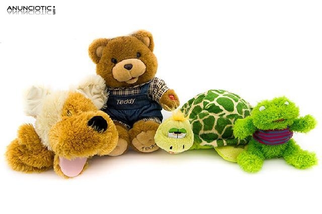 Pack 4 peluches para beb&eacute;