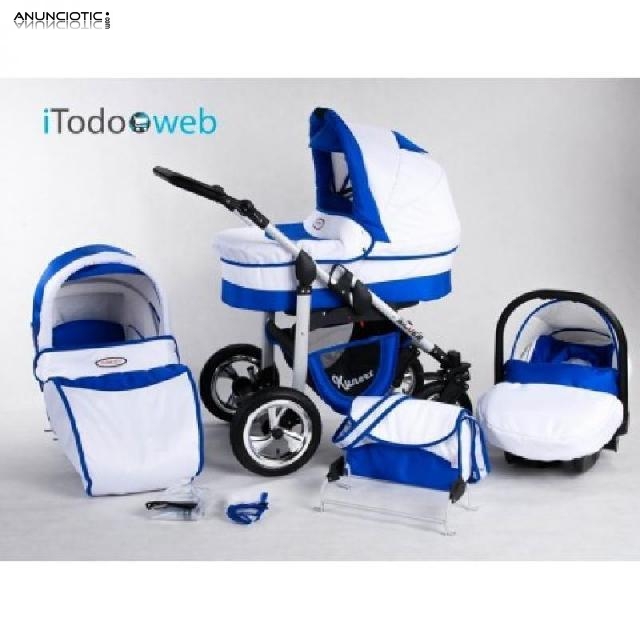 Moderno carro de bebe con accesorios