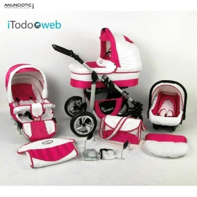 Moderno carro de bebe con accesorios